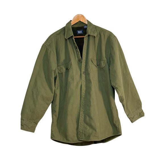 Olive Green Army Style Jacket with lining - Picture 1 of 4